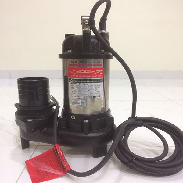Bơm chìm APP SV- 1500T- Bơm chìm hố móng thân inox